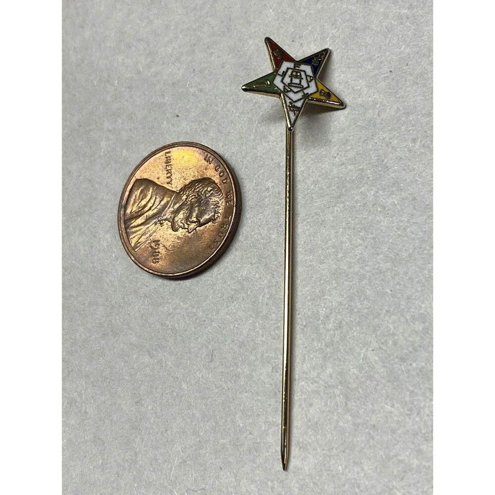 Vintage Order Of The Eastern Star Masonic Stick Pin Mason